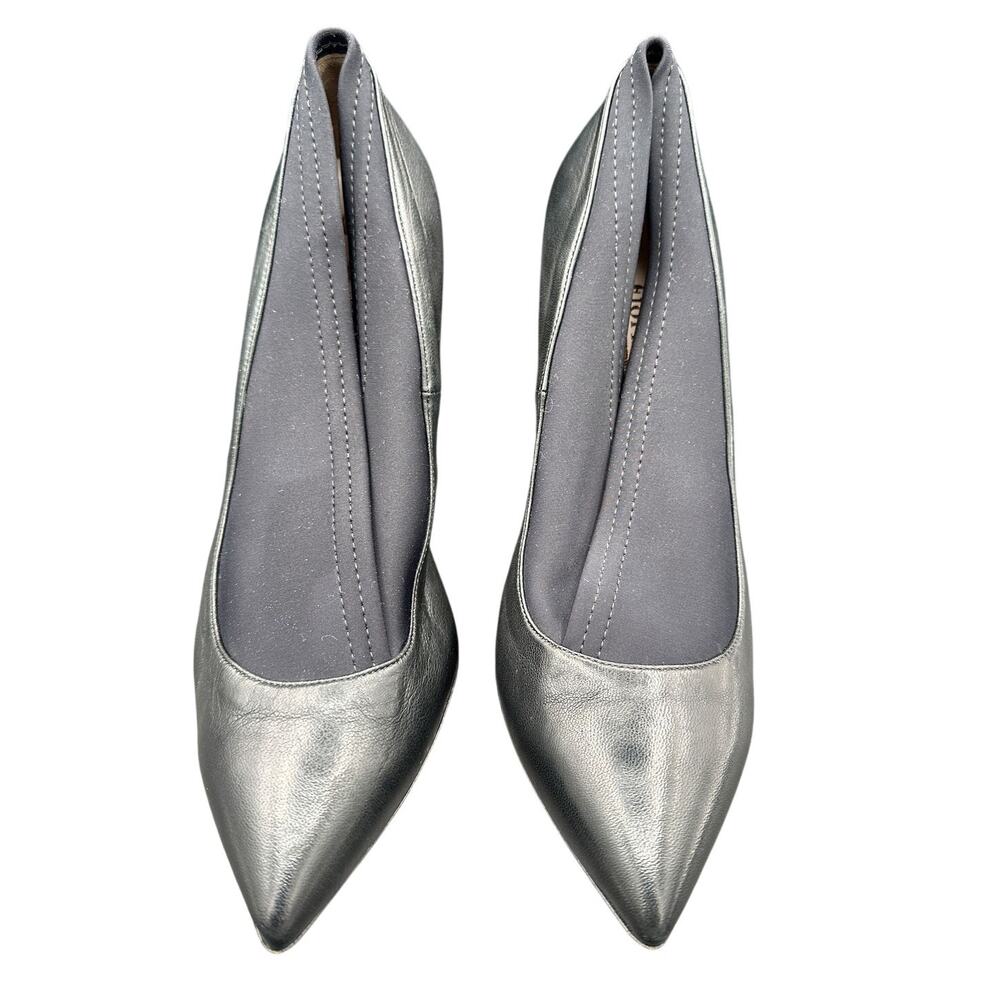 Fiori Francesi Pumps Shoes Women's 9 Black Leather Stilleto Heels Neoprene Style